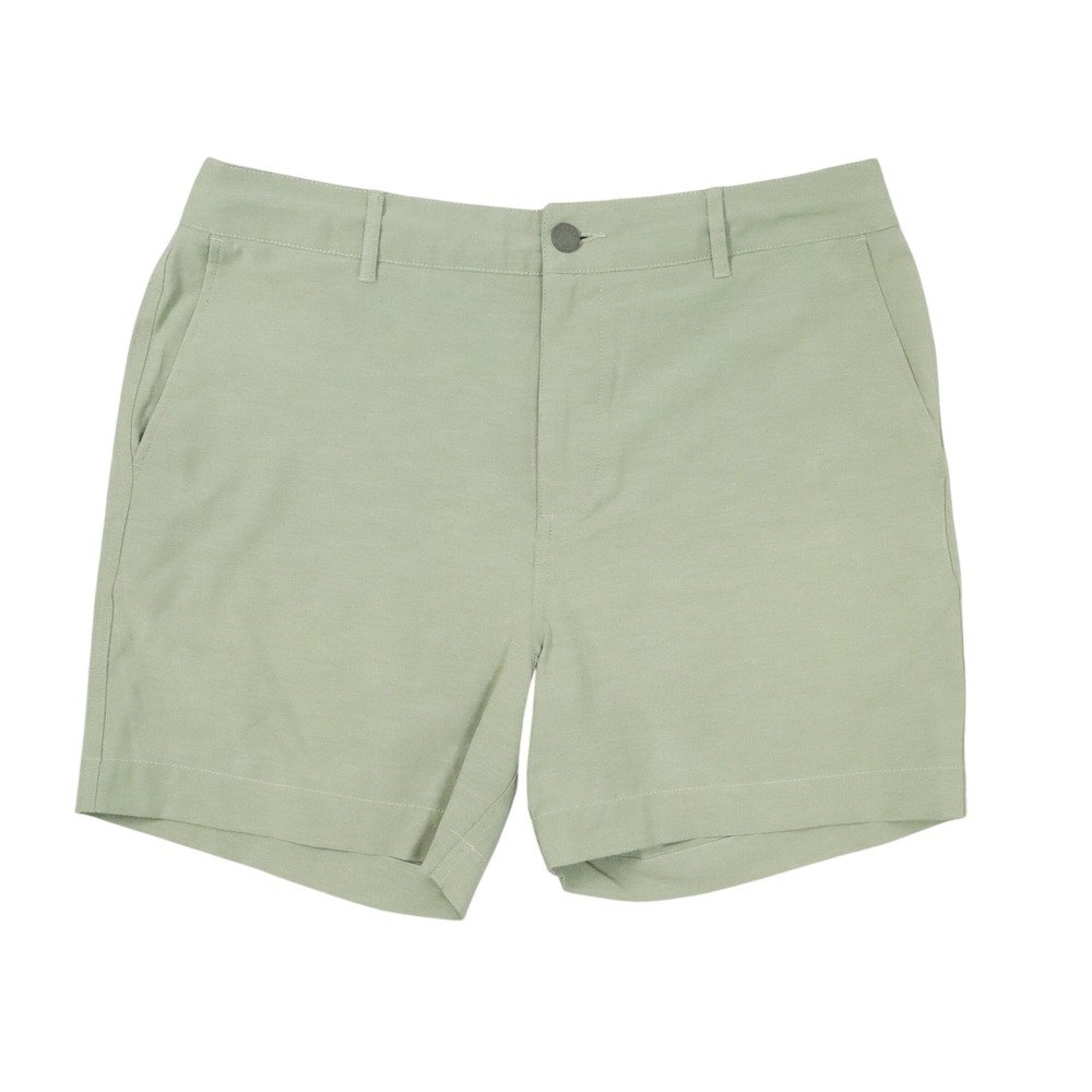 Faherty All Day Shorts Mens 32 Sage Green Solid Modern Recycled Stretch